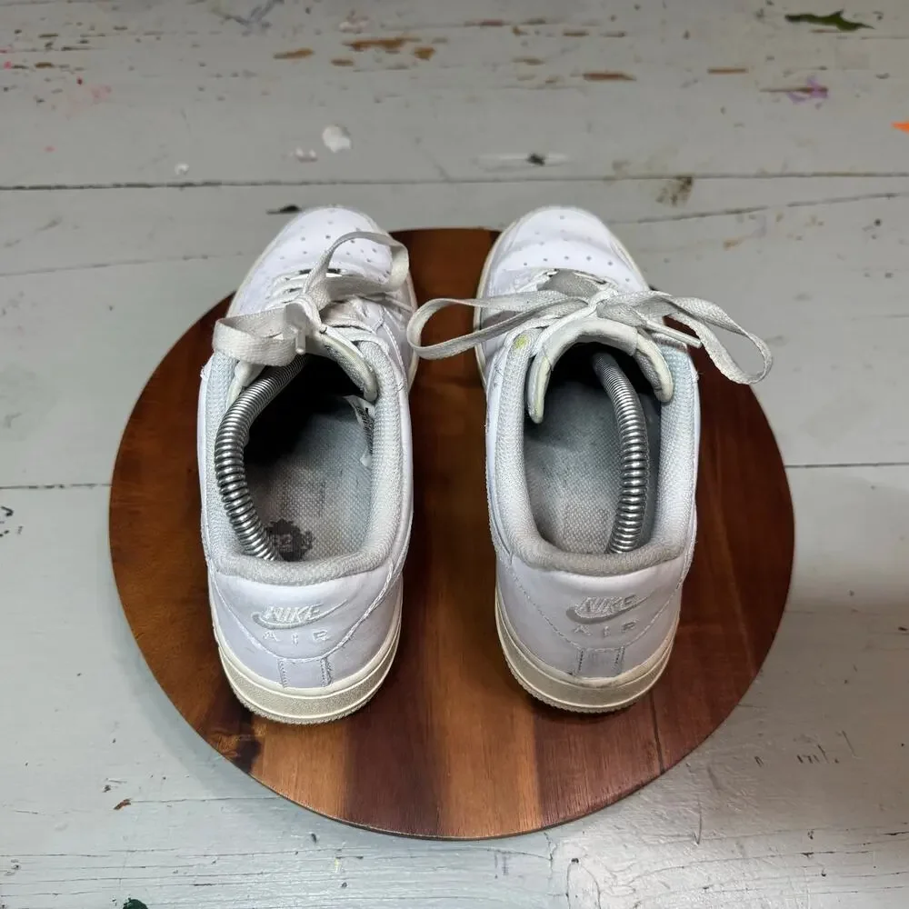 Nike Air Force 1 Low Kids Size 6Y White Sneaker Shoes 314192-117